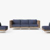Wicker Patio Sofa Set