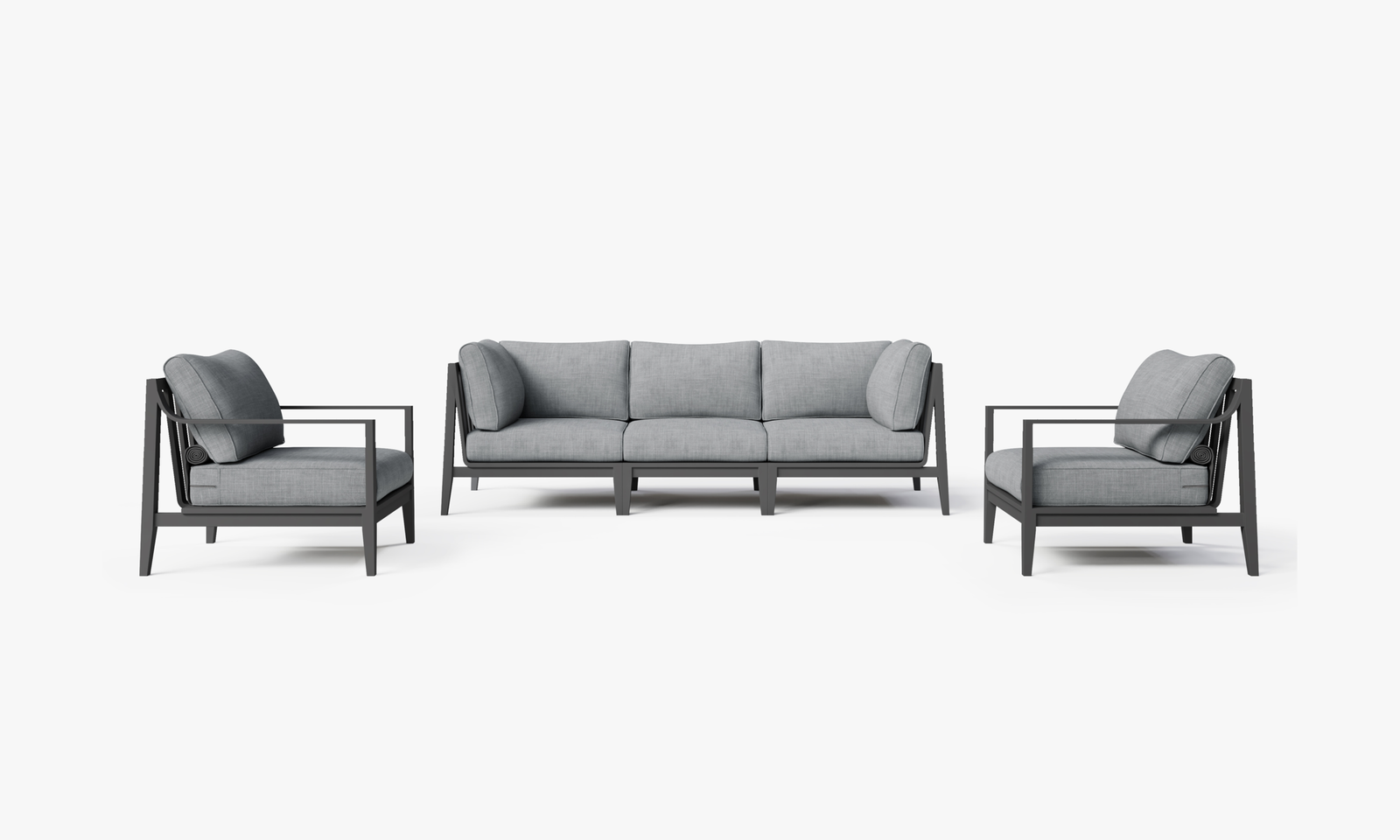 Contemporary Aluminum Garden Sofa