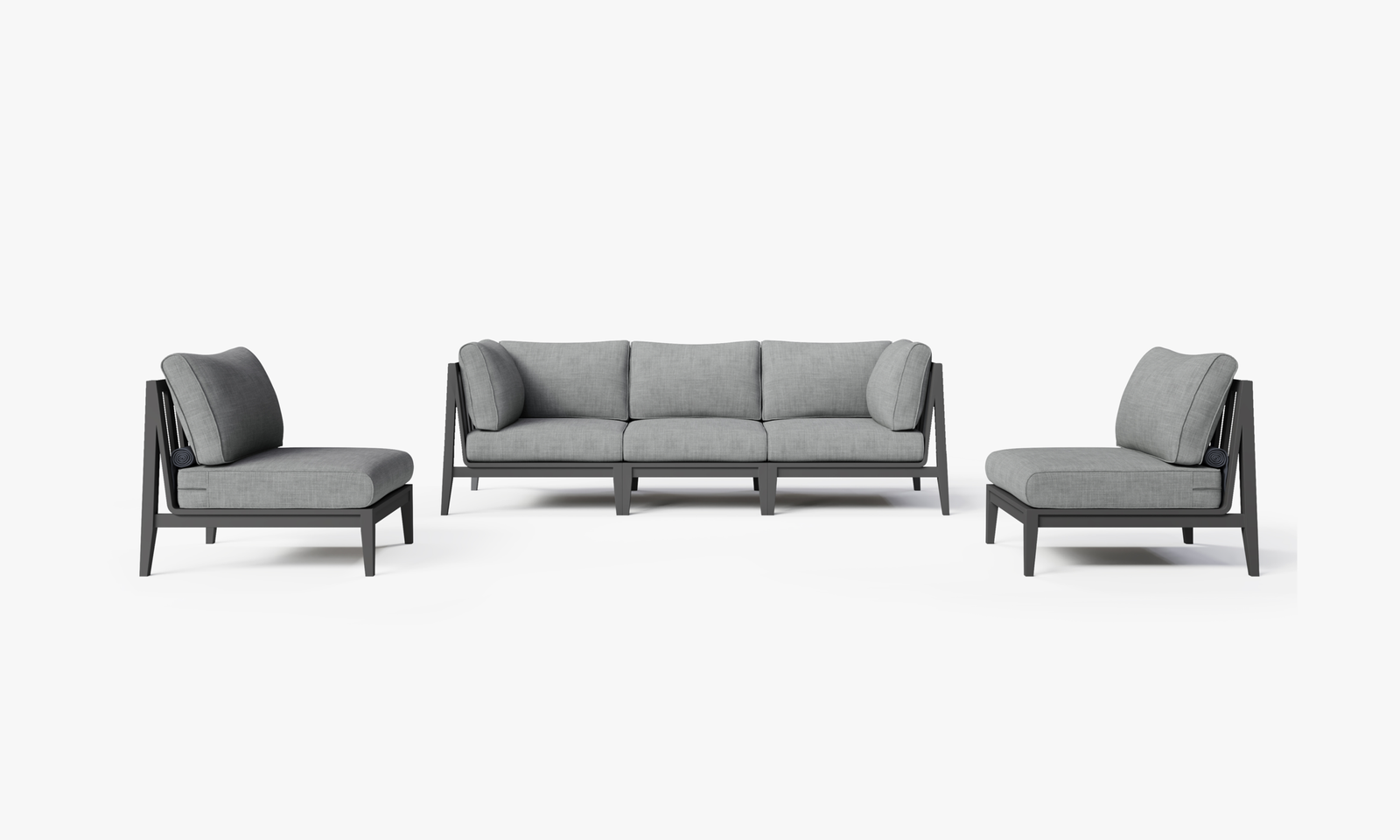Modern Aluminum Outdoor Sectional