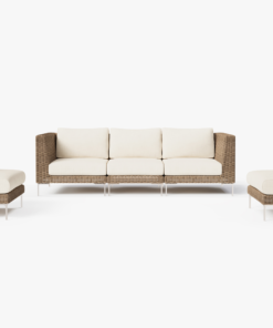 Wicker Frame Outdoor Sofa